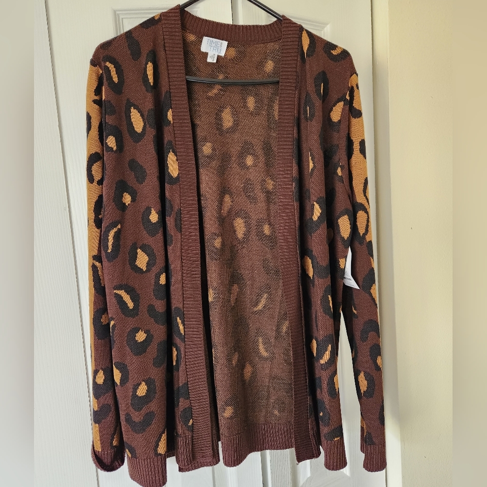 Women's Animal Print Cardigan Sweater